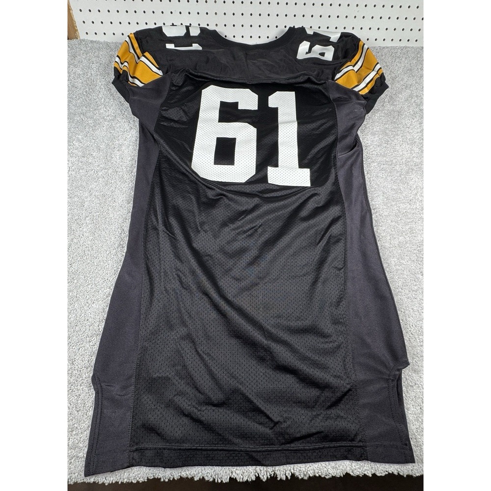 Iowa Hawkeyes Football Jersey Team Issued Game Cut XLT #61 ~ Made USA Black Home